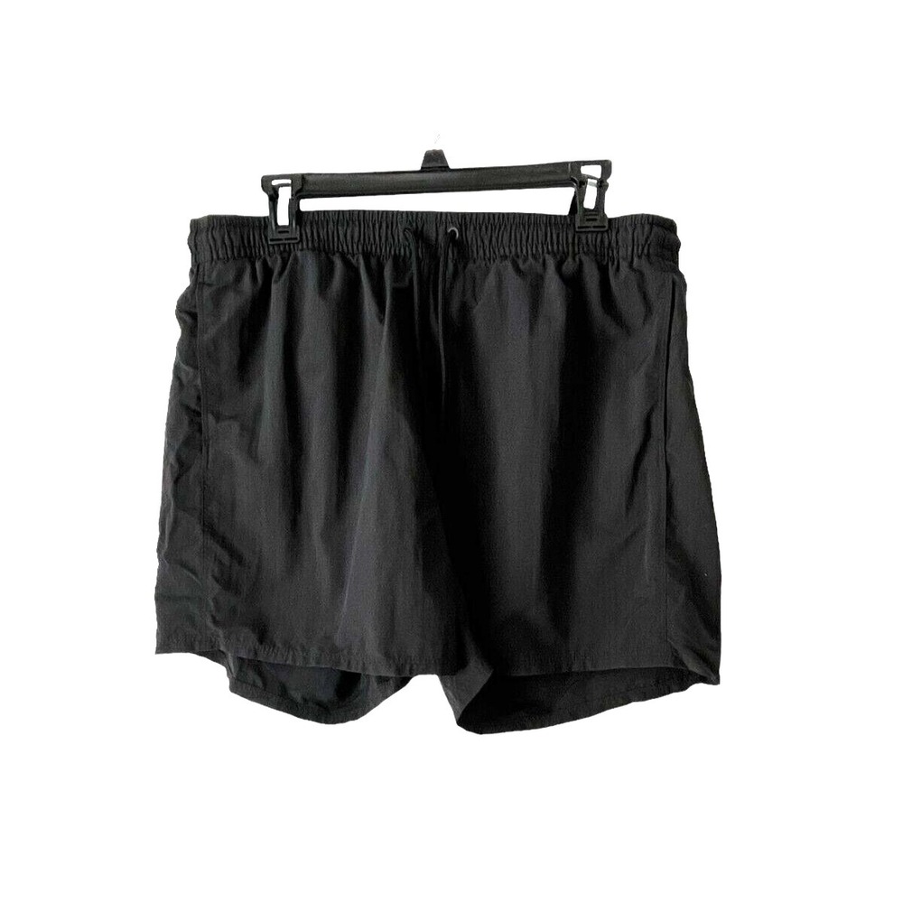 Eddie Bauer Women's Black Running Athletic Gym Shorts Size L Drawstring